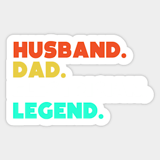 Husband.Dad.Electrician.Legend. Sticker